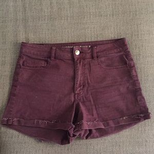 American Eagle Outfitters Maroon Shorts